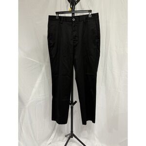 Black Cotton Dockers 33x30 Slim Fit Slack Pant Trouser Mens 100% Cotton